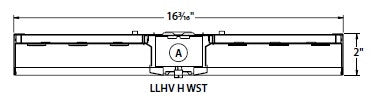 Columbia Lighting LLHV4-50H-WST-EDU-ELL14-CAWG 217W 4ft. VersaBay High Bay LED, 50K, Wide Distribution Reflector, (No Uplight), 0-10V 120-277V 1400 LM EM, Clear Acrylic Lens and Flat Wire Guard