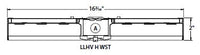 Columbia Lighting LLHV4-50H-WST-EDU-ELL14-CAWG 217W 4ft. VersaBay High Bay LED, 50K, Wide Distribution Reflector, (No Uplight), 0-10V 120-277V 1400 LM EM, Clear Acrylic Lens and Flat Wire Guard