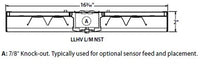 Columbia Lighting LLHV4-50M-WST-EDU-OS1360 113W 4ft. VersaBay High Bay LED, 50K, Medium Lumen, Wide , 0-10V 120-277V with Dimming Occupancy/ Daylight Sensor White