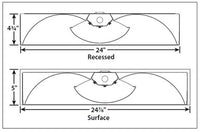 Columbia Lighting LSTE22-35LWG-MPO-EDU 29W 2ft.x2ft. Stratus LED Architectural Recessed Light, 35K, 2475-2700 LM, Grid Lay-In Ceiling Type, Metal Perforated with Overlay Shielding, 0-10V Diming, 120-277V