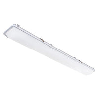 Columbia Lighting LXEM4-50LW-RA-EU 36W 4ft. LED Environment, 50K, Ribbed Clear Acrylic, Fixed Output, 120-277V White