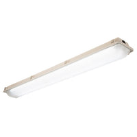 Columbia Lighting LXEM8-40ML-RFA-EDU 94W 8ft. LED Environment, 40K, 9700-10700 LM, Ribbed Acrylic Shielding, 0-10V 120-277V White