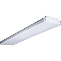 Columbia Lighting WC2-220-L120 2ft. 10in. Wide Specification Grade Wraparound, Two Lamps, L120 Ballast, Clear Prismatic Acrylic Lens