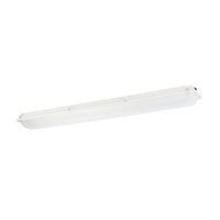 Columbia Lighting XEM4-254-RA-EPU 4ft. Enclosed and Gasketed Fiberglass Industrial, Two lamps, Ribbed Acrylic, Impact Resistant Lens, Electronic Programmed Start Ballast, 120-277V