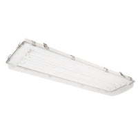Columbia Lighting XEW4-454-CA-N-4EPU 4ft. Enclosed and Gasketed High Bay, Four Lamps, 54W T5HO, Clear Impact Resistant Acrylic Lens, Narrow Electronic Programmed Start Ballast, 120-277V