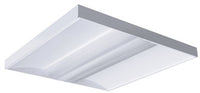 Columbia Lighting ZPT22-224G-LSRR-EPU-NYC 2ft.x2ft. Zero Plenum Troffer, Two 24W T5HO Lamps, Grid Lay-in Ceiling Type, Linear Prismatic Lens with Surface Relief Diffuser Shielding, Ribbed Curve Reflector, Electric T5, 1.00 Ballast Factor, 120V-277V,