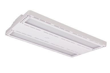 Linear High Bay, Size 1, Switchable Lumen and CCT, PC lens, Wide Distribution. IP65, 65c Ambient, NSF, NEMA 4X Certified