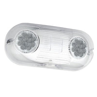 Wet location, impact resistant emergency light, white finish