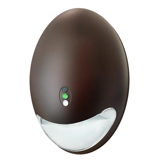 Decorative, outdoor emergency light, 5500K, photo-sensor, dark bronze finish
