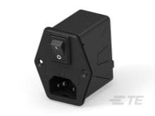 Connector Power Entry Filtered Receptacle 3 Position 250Vac 3A Straight 1 Port - 3HPEND1