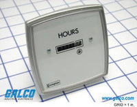 Elapsed Time Meter Model 016-156A 60Hz With Silver Bezel Rohs Compliant: No - 016-156A-PNZH-C6-FS
