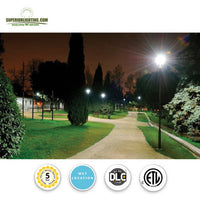 LED Modern Pole Light - 150 Watt - 19500 Lumens - 5000K Daylight - 120-277V - Bronze - Fits Up to 2.5 Inch Pole Top