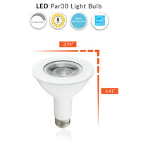 LED PAR30 Longneck Bulb - 10 Watt - 800 Lumens - 2700K Warm White - E26 Medium Base - 120V - Dimmable