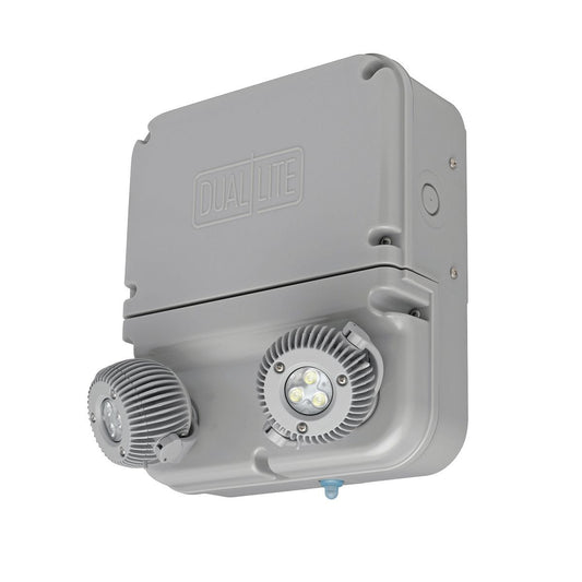 Dynamo Series, Battery Runtime: 90 min min, Battery Type: Lithium Iron Phosphate, Color: Gray, Number of Lamps: 2, Lamp Type: LED, Voltage Rating: 120-277 VAC, Wattage: 12 W, Options: NEMA 4X/IP66 Rated;6 Watt LED lamps.