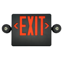 HL Combo, red letters, 12W cap, 6W lamps, SD, Black Housing