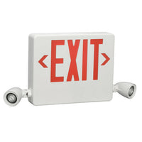 Side mount LED designer combination Exit/Emergency Light