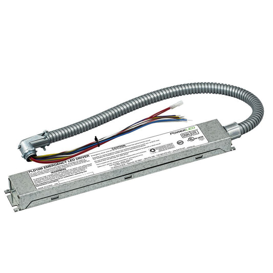 Emergency LED battery pack, 120V-277V, 20-56 VDC, 10W, metal construction, nickel cadmium battery