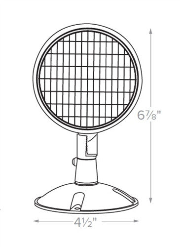Dual-Lite CRHI 6V 5W LED Indoor Remote Lighting Head, Single Head, White Finish