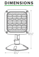 Dual-Lite CRHO 6V 1W LED Outdoor Remote Lighting Head, Wet Location, Single Head, Silver Finish
