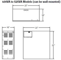 Dual-Lite DLS-525-277 525W Single-Phase Central Lighting Inverter277V, Normally On Circuit Breaker