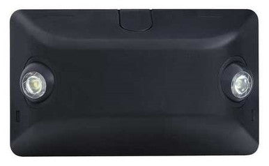 Dual-Lite EV4DB 1W Architectural LED Emergency Light with Remote Capacity, Damp Location Listed, Black Finish