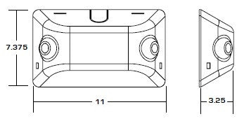 Dual-Lite EVHC6I-BC 6W High Lumen LED Emergency Light, Spectron Self-Diagnostics, Easy Access Battery Compartment