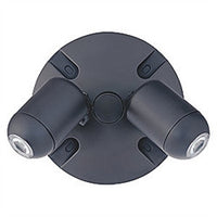 Dual-Lite EVODB 6W Outdoor LED Remote Lighting Head, Double Heads, Black Finish