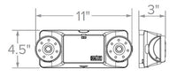 Dual Lite EZ-2L LED lamp head Dual Emergency Light, Damp Location Listed, Wall Mount, White Finish