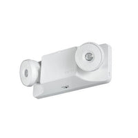 Dual Lite EZ-2LI LED Lamp Head Dual Emergency Light with Spectron Self-Test/Self-Diagnostic, Damp Location Listed, Wall Mount, White Finish