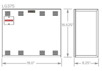 Dual-Lite LG375S LiteGear 375VA/W Single-Phase Central Lighting Inverter, Surface Wall Mount