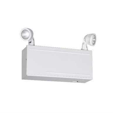 Dual-Lite LM40-12V-1205L 12V High Capacity Emergency Light, Lead Calcium Battery, No Self-Diagnostics, White Finish with 5W LED lamp heads