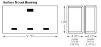Dual-Lite LPS32-S 32W Central Lighting Micro Inverter, Surface Wall Mount
