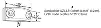 Dual-Lite LZ2-03L 10W Dual Designer LED Emergency Light, 6V DC Battery, 3W LED Lamps