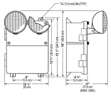 Dual-Lite N4X14-12V 12V Harsh Environment Emergency Light