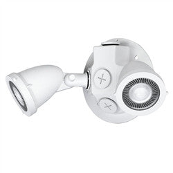 Dual Lite OCRDW03L 6/12V, 3W LED MR16 Decorative Outdoor Remote Lighting Head, Wet Location, Double Head, White