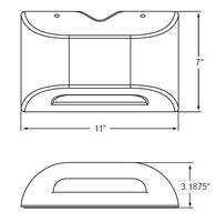 Dual-Lite PGW Emergency LED Sconce, Wet Location, White Finish