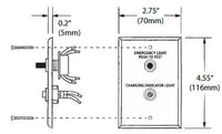 Dual-Lite SPRTS Single-Pole Remote Test Switch/Charge Indicator for Use with Dual-Lites UFO-3AW, 4W, 5W, 6W, 7W, CF, LP, and LED Series Emergency Battery Packs