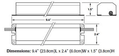 Dual-Lite UFO-5AW One or Two 17W-215W (2ft. - 8ft.) T8, T10 or T12 Fluorescent Emergency Battery Pack, 600-700 Lumens