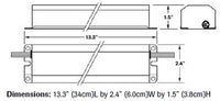 Dual-Lite UFO-6W One or Two 17W-40W (2ft.-4ft.) or One 40W-215W (5ft.-8ft.) T8, T9, T10, or T12 Fluorescent Emergency Battery Pack, No Self-Diagnostics