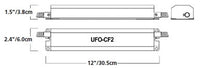 Dual-Lite UFO-CF2 One 13W-42W Twin, Quad or Triple Tube Lamp, One 22W-40W T5 Circline or One 18W-39W Long Compact Fluorescent Lamp Emergency Battery Pack, 700-1250 Lumens