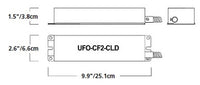 Dual-Lite UFO-CF2-CLD One 13W-42W Twin, Quad or Triple Tube Lamp, One 22W-40W T5 Circline or One 18W-39W Long Compact Fluorescent Lamp Emergency Battery Pack, 700-1250 Lumens, Extended Operating Temperature Range