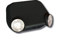 LED Low Profile Emergency Lights - Commercial Surface Mounted Fixtures With 90 Minute Battery Back Up - Black Finish