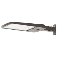 EAX LED Area Size 2,Adjustable light output,Switchable CCT- 3000K, 4000K, and 5000K,Switchable optics,120-347V,Integral Slipfitter,NEMA twist-lock receptacle only,Dark bronze finish