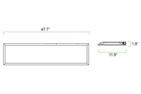 1x4 LED Flat Panel - Watt Selectable 20W/25W/30W - 3750 Max Lumens - 35K/40K/50K Color Selectable - 120-277V - Dimmable - For Recessed Drop Ceiling