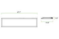 1x4 LED Flat Panel - Watt Selectable 20W/25W/30W - 3750 Max Lumens - 35K/40K/50K Color Selectable - 120-277V - Dimmable - For Recessed Drop Ceiling