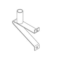 Steel Wall/Pole Mounting Bracket, Steel, Dark Bronze Textured
