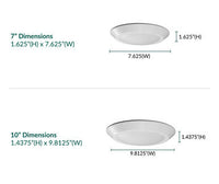 LED Disk Lights - Small Indoor Ceiling Lights - Available in 7 or 10 Inch Diameters - Choose Your Finish and Color Temperature