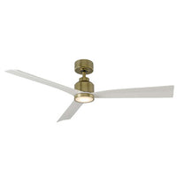 Clean in Soft Brass/Matte White With Luminaire