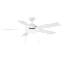 Disc II in Matte White With Luminaire