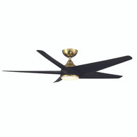 Viper in Soft Brass/Matte Black With Luminaire